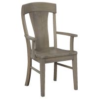 Ramsey Double Bent Barrel Dining Arm Chair - Driftwood Finish