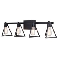 Ravenna 4-Light Matte Black Vanity Light