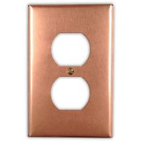 Raw Copper 1 Outlet Copper Switch Plate