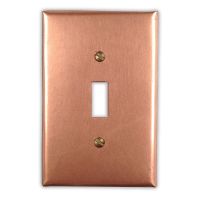 Raw Copper 1 Toggle Copper Switch Plate