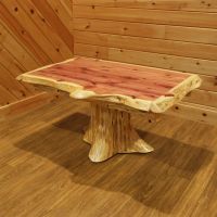 Rust Valley Red Cedar Stump Coffee Table