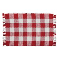 Red & Cream Checkered Placemats