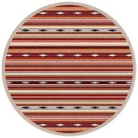 Remington Stripe Area Rug - Red Multi