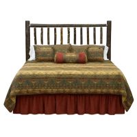 Real Hickory Log Headboard