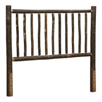 Real Hickory Log Headboard
