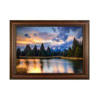 "Rivers' Edge" by Mitchell Mansanarez - 16" x 23" - #8235 Standard Frame