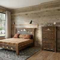 5 Drawer Chest: Some lifestyle images are created with AI for visualization purposes. Crafted from natural solid wood, each piece is unique and will vary.