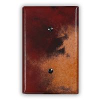 Rojo y Negro 1 Blank Copper Switch Plate