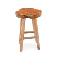 Round Teak Pub Table