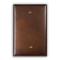 Rustic 1 Blank Copper Switch Plate