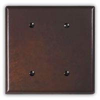 Rustic 2 Blank Copper Switch Plate
