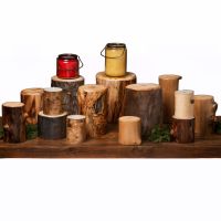 Rustic Aspen Log Risers