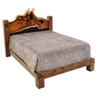 Rustic Harmony Barnwood & Teak Bed