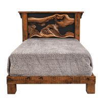 Rustic Legacy Barnwood & Teak Bed