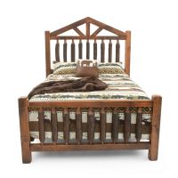 Rustic Lodge Timber Bed