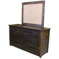 Rustic Mill Barnwood 6 Drawer Dresser