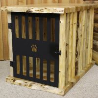 Rustic Valley Dog Crate End Table