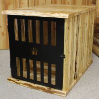 Rustic Valley Dog Crate End Table