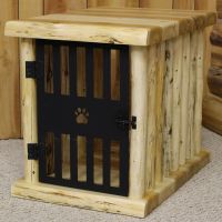 Rustic Valley Dog Crate End Table
