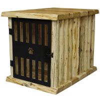 Rustic Valley Dog Crate End Table