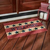 Rustic American Welcome Mat
