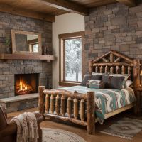 Handcrafted Log Furniture: Some lifestyle images are created with AI for visualization purposes. Crafted from natural solid wood, each piece is unique and will vary.