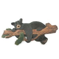 Rustic Bear in Tree Wood Wall Art