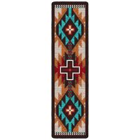 Rustic Cross Rug - Electric