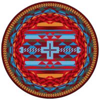 Rustic Cross Rug - Sunset