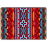 Rustic Cross Rug - Sunset