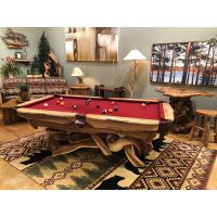 Barnwood Floor Cue Rack