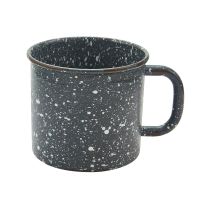 Rustic Gray Granite Enamel Coffee Mug