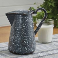 Rustic Gray Granite Enamel Pitcher