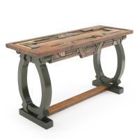 Rustic Mosaic 1 Drawer Barnwood Sofa Table