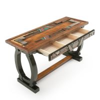 Rustic Mosaic 1 Drawer Barnwood Sofa Table