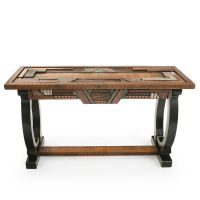 Rustic Mosaic 1 Drawer Barnwood Sofa Table