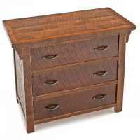Rustic Oak 3 Drawer Chest