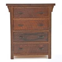 Rustic Oak 4 Drawer Chest