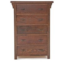 Oak Meadows 5 Drawer Reclaimed Barn Wood Chest