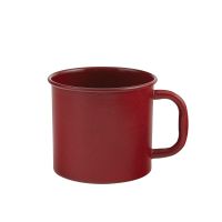 Rustic Red Enamel Coffee Mug