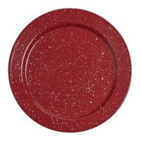 Rustic Red Granite Enamel Salad Plate