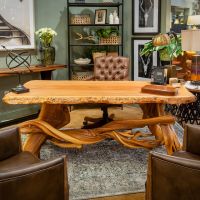 Rustic Redwood & Juniper Writing Desk
