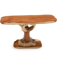 Rustic Log Sofa Table