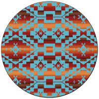 Sacred Trail Rug - Red Burst