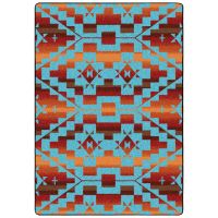 Sacred Trail Rug - Red Burst