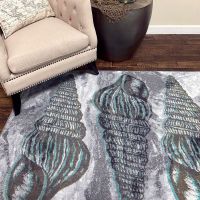 Sally Sold Rug - Gray & Aqua