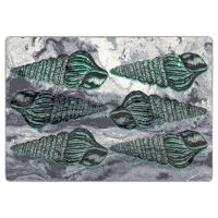 Sally Sold Rug - Gray & Aqua
