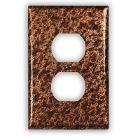 Sandstorm 1 Outlet Copper Switch Plate