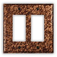 Sandstorm 2 Rocker/GFI Copper Switch Plate