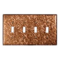Sandstorm 4 Toggle Copper Switch Plate